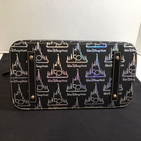 Dooney & Bourke Walt Disney World 50th Anniversary Hologram Leather Satchel NEW - Picture 6 of 7